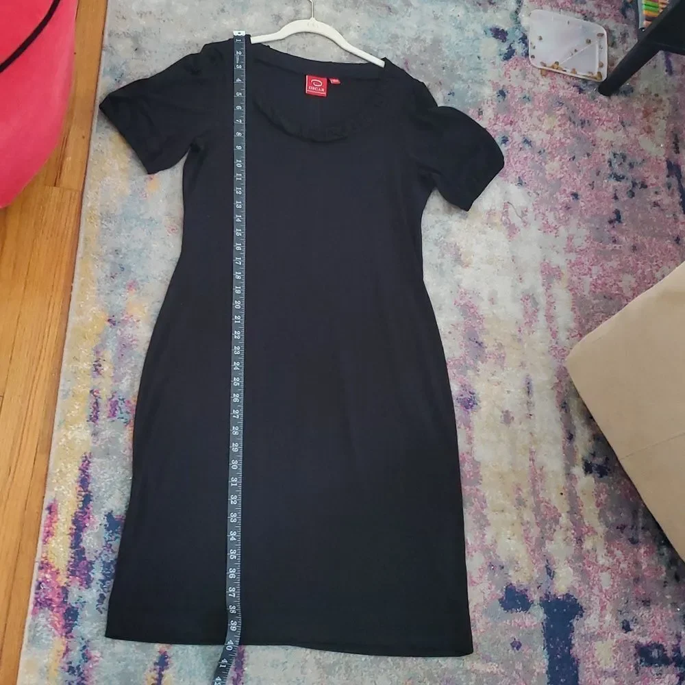 Oscar De LA Renta Black Scoop Neck Dress Size 4